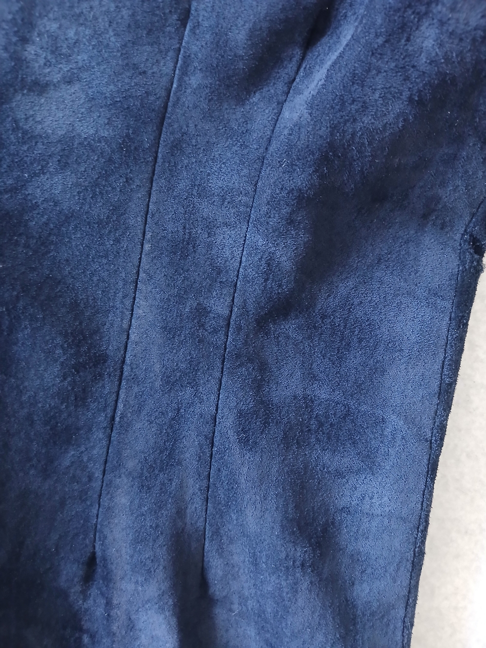 Danier Suede Vintage 90's Navy Pinafore Romper - Picture 6 of 16